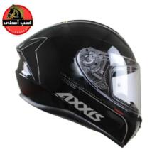کلاه کاسکت فک ثابت اکسیس | AXXIS مدل DRAKEN SOLID مشکی براق