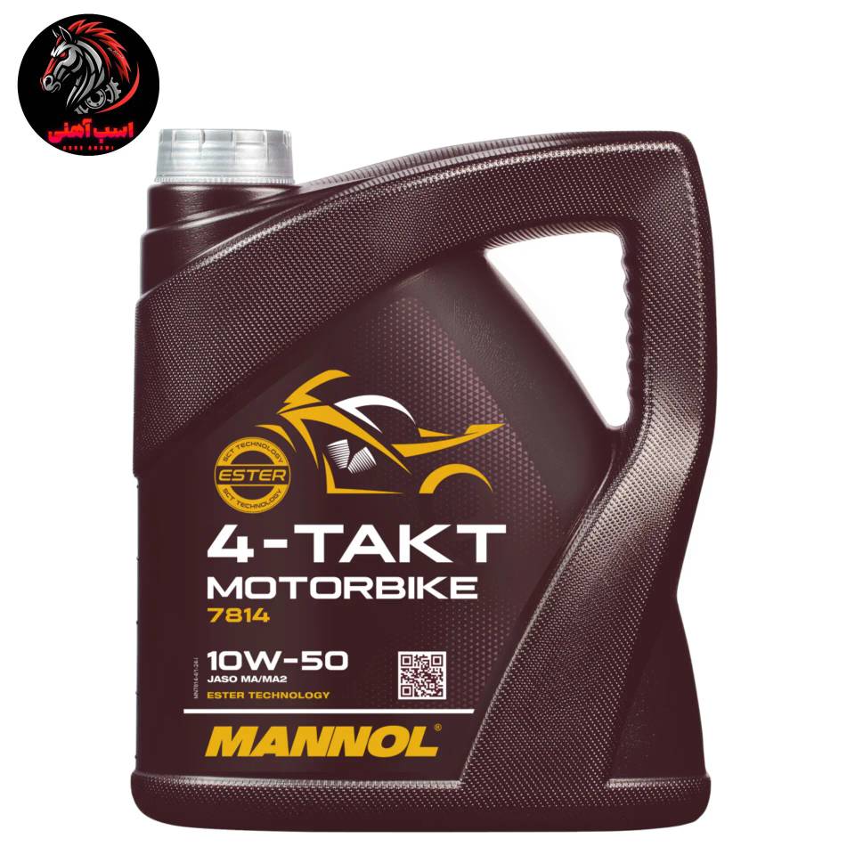 روغن موتورسیکلت مانول 10W50 چهارلیتری | MANNOL